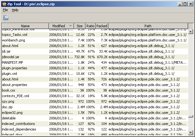 ZipTool6 Screen Shot